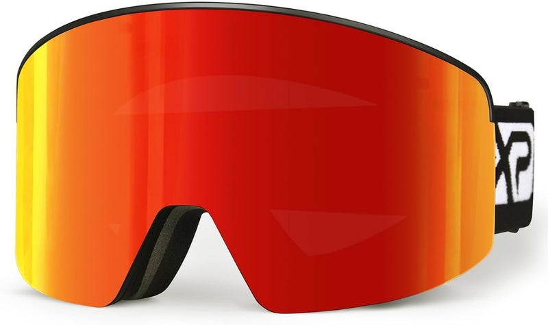 EXP VISION Ski/Snowboard Goggles, Magnetic Lens Snow Goggles with Anti-Fog & UV400 Protection for Men & Women - Image 1